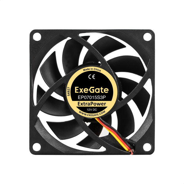Кулер в корпус 70x70x15 Exegate ExtraPower EP07015S3P [EX297039RUS](sleeve,3pin,3000rpm)
