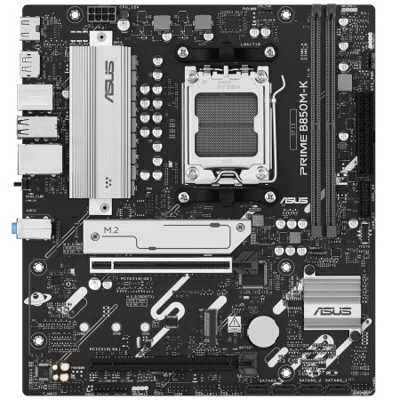 Мат.плата SocAM5 AMD B850 ASUS PRIME B850M-K (mATX,2DDR5,2M.2,2PCI-E16,DP,HDMI,PC9000)