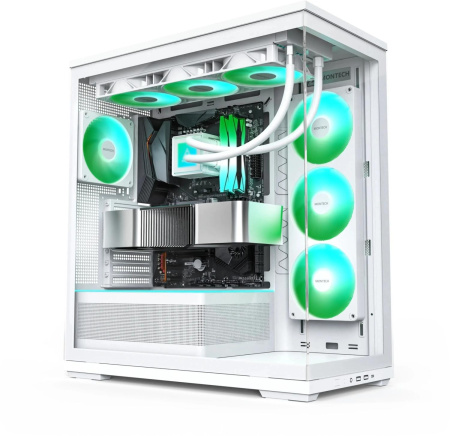 Корпус Montech TG3 белый без БП ATX 9x120mm 4x140mm 2xUSB3.0 audio bott PSU