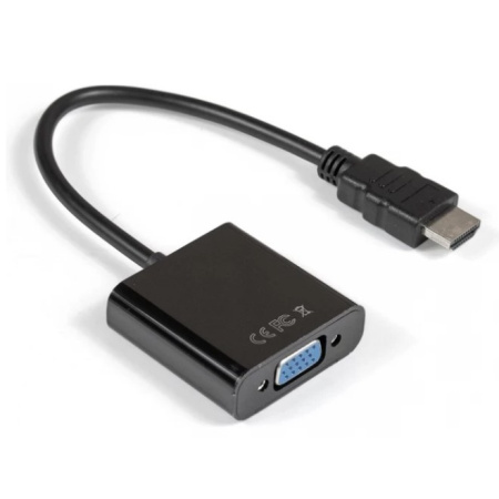 Переходник HDMI(M)-VGA(F) ExeGate EX-HDMIM-VGAF-0.2 0.2м (19M-15F)