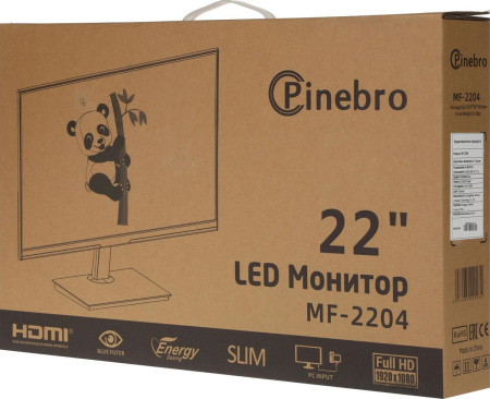 Монитор 21.5"/Pinebro/MF-2204/Черный/IPS/1920*1080/75 Гц/HDMI/VGA