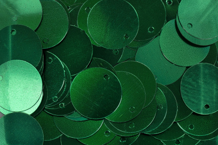 Пайетки "Zlatka" россыпью ZF-27 15 мм 10 г №08 зеленый