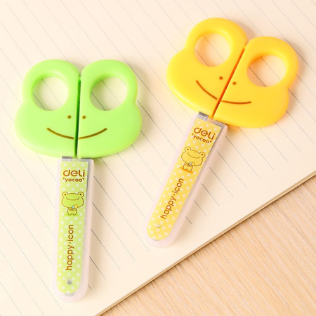 Ножницы 12см. DELI детские, в футляре (6031)