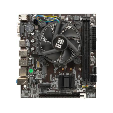 Мат.плата S1155 с процессором i5-3470 и кулером BaseTech H61M-K (mATX,2DDR3,M.2,3SATA,VGA,HDMI,PC1600)