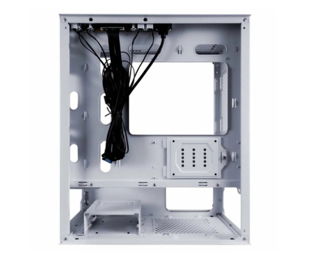 Корпус mATX Б_БП 1STPLAYER FIREBASE X3-M White (USB, Audio,TG,4x120mm LED,белый)[X3-M-WH-4F1-W]