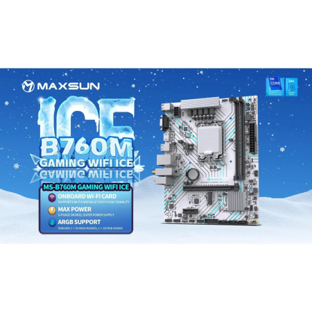 Материнская плата/ MS-B760M GAMING WIFI ICE