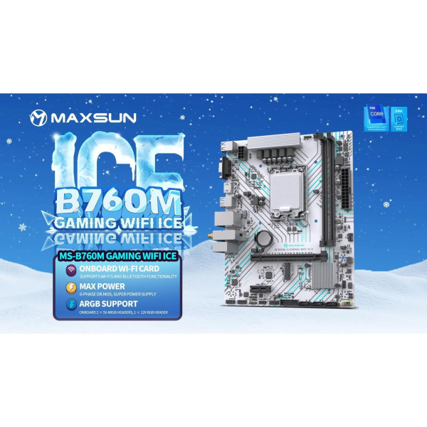 Материнская плата/ MS-B760M GAMING WIFI ICE