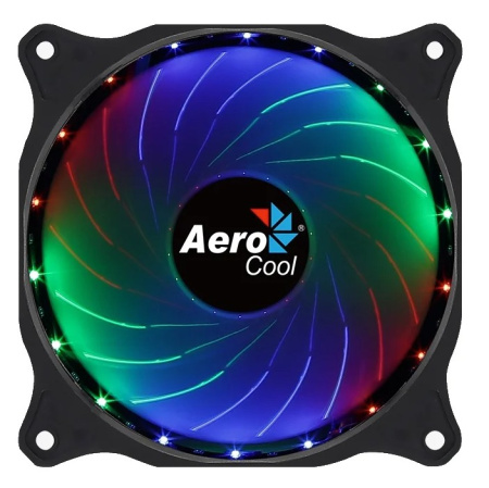 Кулер в корпус 120х120х25 Aerocool Cosmo 12 (sleeve,1000rpm,RGB,4pin Molex)