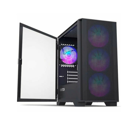 Корпус mATX Б_БП Montech AIR 100 ARGB Black (USB, Audio,TG, 4x120mm ARGB HUB, черный)[AIR100AB]
