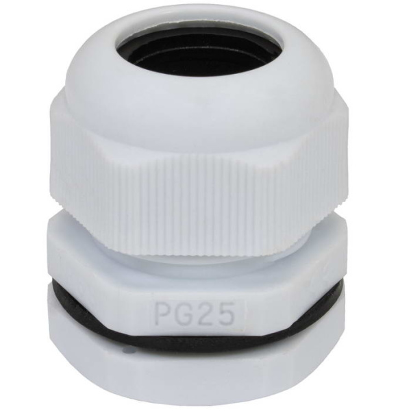 Кабельный ввод PG-25, IP68, для кабеля 15..22мм, серый