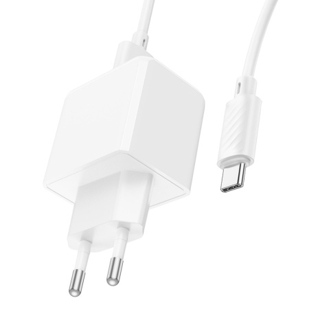 Зарядное_устройство - USB_2.1A HOCO CS11A + кабель Type-C, белый