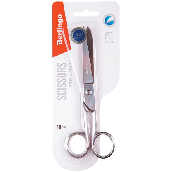 Ножницы 18см. Berlingo цельнометаллические (DNn_18007)