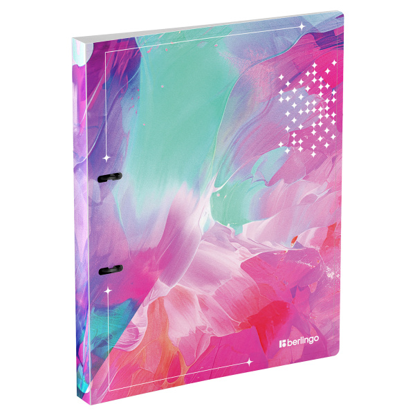 Папка 2 кольца BERLINGO "Collision XS", 24мм, 600мкм, с рисунком (RB4_2DS19)