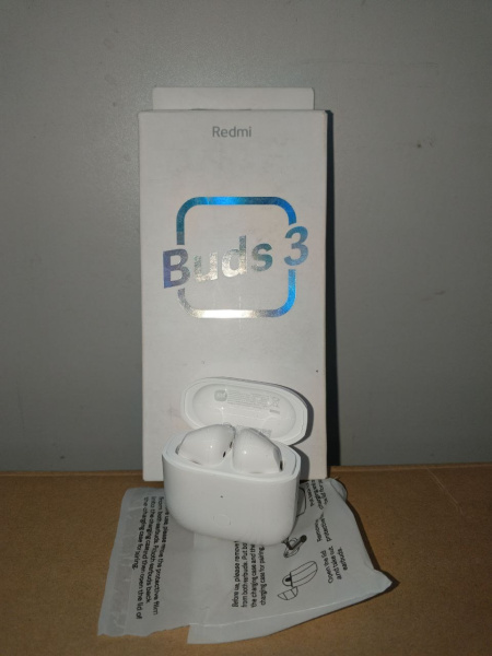 Распродажа! Гарнитура TWS  Redmi Buds 3 Bt5.2 32 Ом Белый (потертости)