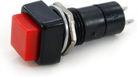 Кнопка OFF-(ON), 250в, 1а, красная, PBS-12B