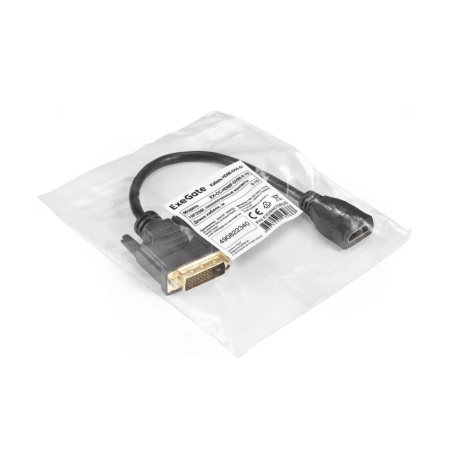 Переходник DVI-D 24+1(M)-HDMI(F) ExeGate EX-CC-HDMIF-DVIM