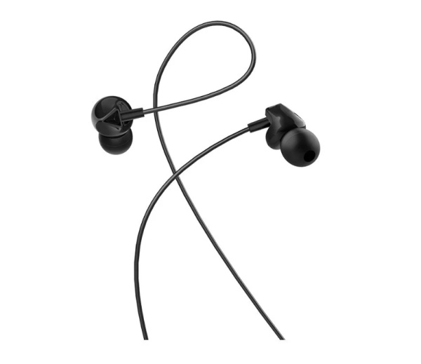 Гарнитура проводная HOCO M60 вставные,16 Ом, 95 дБ, кабель 1.2м, черный