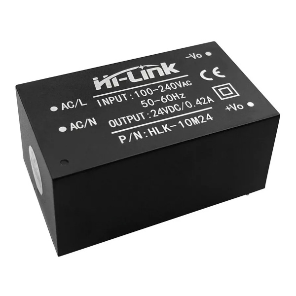 Блок питания на плату 24в, 0.42а, 46.9*27.8*21.8мм, Hi-Link HLK-10M24
