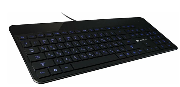 Клавиатура USB Canyon HKB-5 107 клавиш, кабель 1.5м Black (CNS-HKB5)