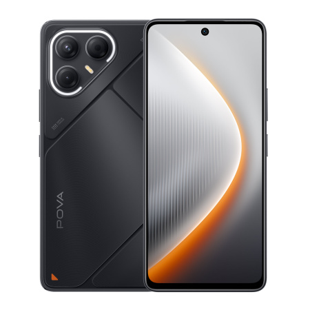Смартфон Tecno POVA 7 5G 8Гб 128Гб Geek Black 6.78", IPS, 2460*1080, 4*2+4*2.5ГГц, 50Мп, 13Мп, 5G, 6000мАч, And 15
