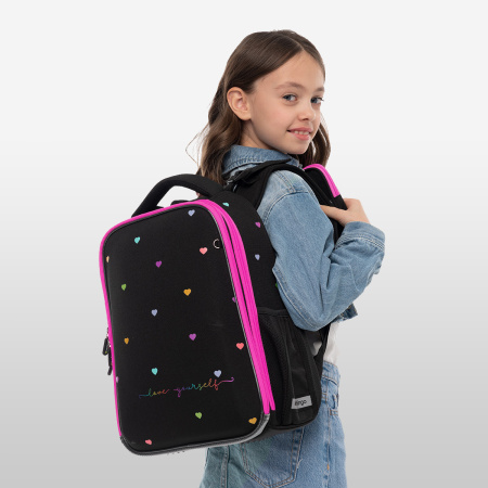 Ранец Berlingo Expert "Love Yourself" 37*28*16см, 2 отделения, 2 кармана, RU-EX-1110