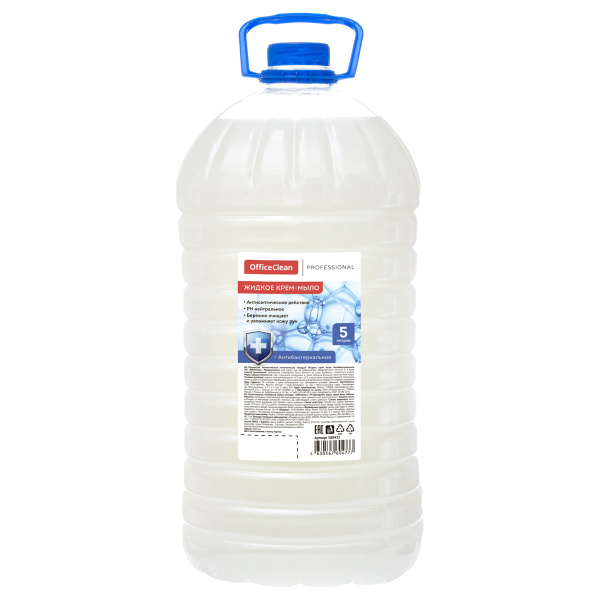 Мыло жидкое 5л. OfficeClean "Professional" антибактериальное, ПЭТ (388432)