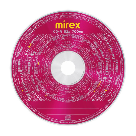 Диск CD-R 25шт Mirex Maximum 700Mb 52x Cake Box (UL120052A8M)