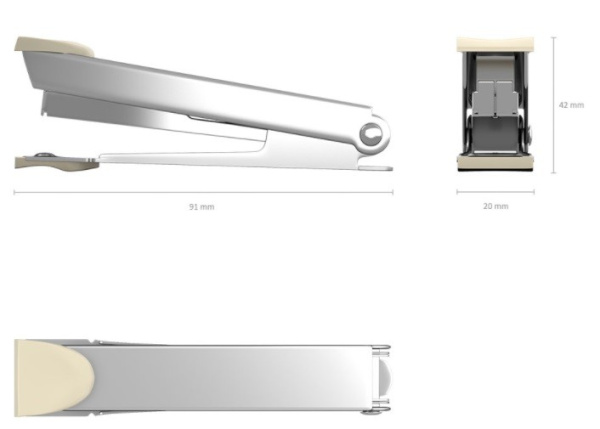 Степлер №10 Erich Krause "Ferro" на 15л. серый (4555)