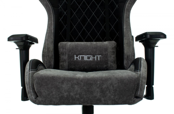Кресло игровое Zombie VIKING 7 KNIGHT Fabric черный текстиль/эко.кожа с подголов. крестовина металл
