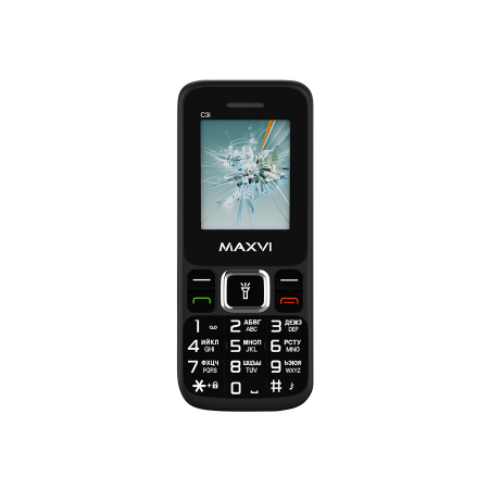 Сотовый Maxvi C3i Black 2sim/1.77"/160*128/microSD/Bt/800мАч/моноблок