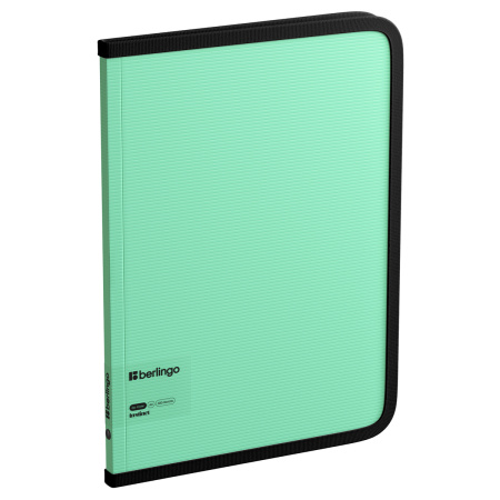 Папка на молнии А4 BERLINGO "Instinct" 600мкм, мятный (ZF4_A4520)