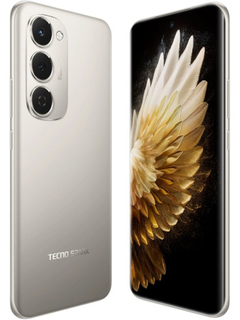 Смартфон Tecno SPARK 40 Pro+ 8Гб 256Гб Moon Titanium 6.78", AMOLED, 2720*1224, 2*2.2+6*2ГГц, 50Мп, 13Мп, 4G, NFC, 5200мАч, And 15
