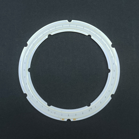 Светодиод COB кольцо  D70/d54мм, DC 12в, 8вт, синий, 460..465нм