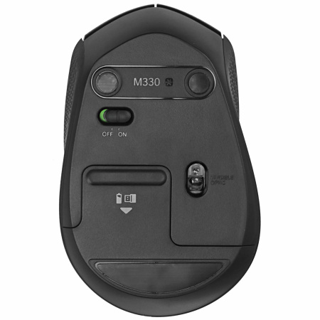 Мышь беспроводная Logitech M330 (910-004909) Silent оптическая, 1000dpi, радиус до 10м, Black