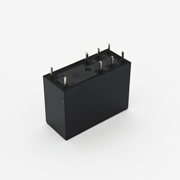 Реле электромагнитное DC 12в,  5а, DPDT, 29*12.6*20.6мм, Helishun HLS-14F3D-DC12V-C