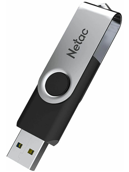 Флеш-накопитель USB3.0 64Gb Netac U505 (NT03U505N-064G-30BK) черно-серебристый