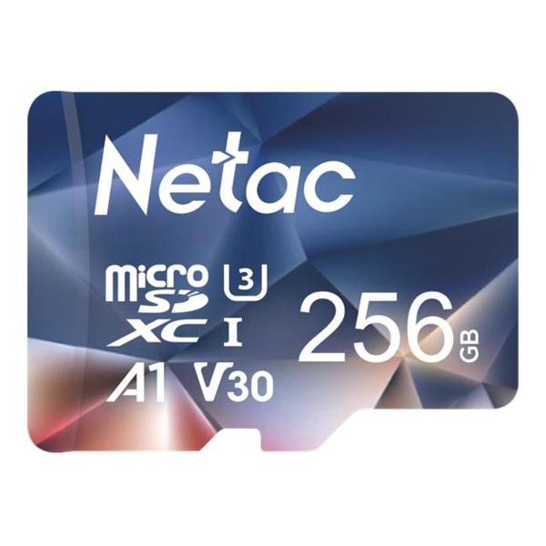 Карта памяти MicroSDXC 256Gb Netac P500 ULTRA Class10, U3, V30 [NT02P500ULT-256G-S] (без адаптера)