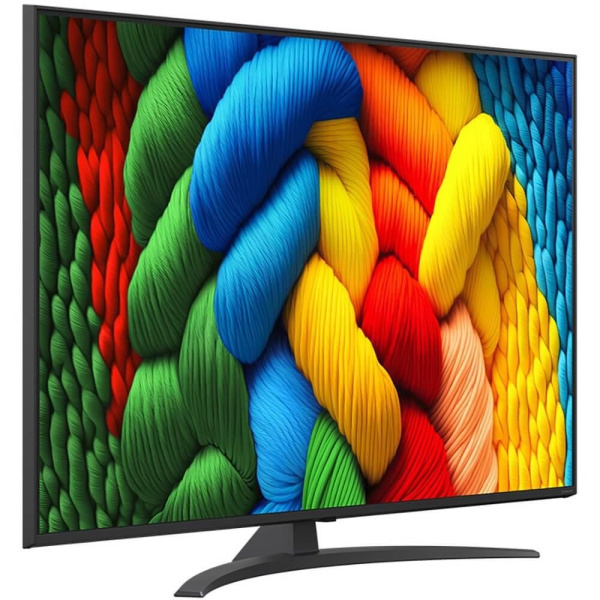 Телевизор ЖК 55'' LG/ 55", Ultra HD, Nano Color, Smart TV, WebOS, Wi-Fi, DVB-T2/C/S2, MR, 60Hz Native, 2.0ch (20W), 2 HDMI, 2 USB, 1 Pole, Charcoal Black, 2025