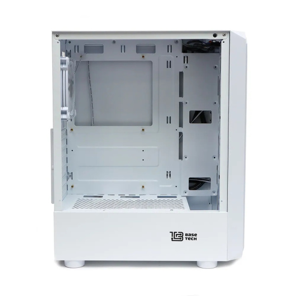 Корпус ATX Б_БП BaseTech eXtreme GFX-03 (USB3.0,Audio,TG,белый,4х120мм ICE BLUE RGB)[BT-GFX-03W-MESH-4F-IB]