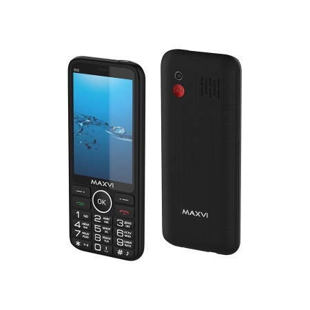 Сотовый Maxvi B35 Black 2sim/3.5"/480*320/microSD/1.3МП/Bt/2500мАч/моноблок
