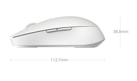 Мышь Bluetooth Xiaomi Mi Dual Mode Wireless Silent Edition оптическая, 1300dpi, радиус действия до 10, White