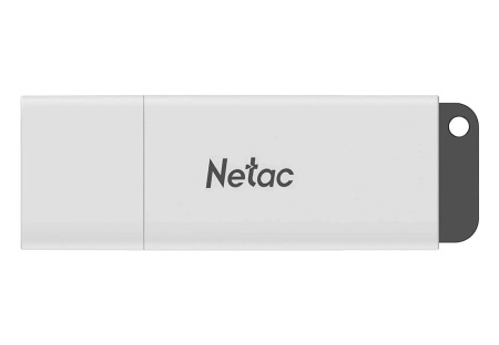 Флеш-накопитель USB2.0 4Gb Netac U185 (NT03U185N-004G-20WH) белый с колпачком, пластик