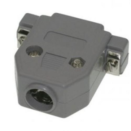 Корпус разъема DB-15, пластик, серый, DP-15C