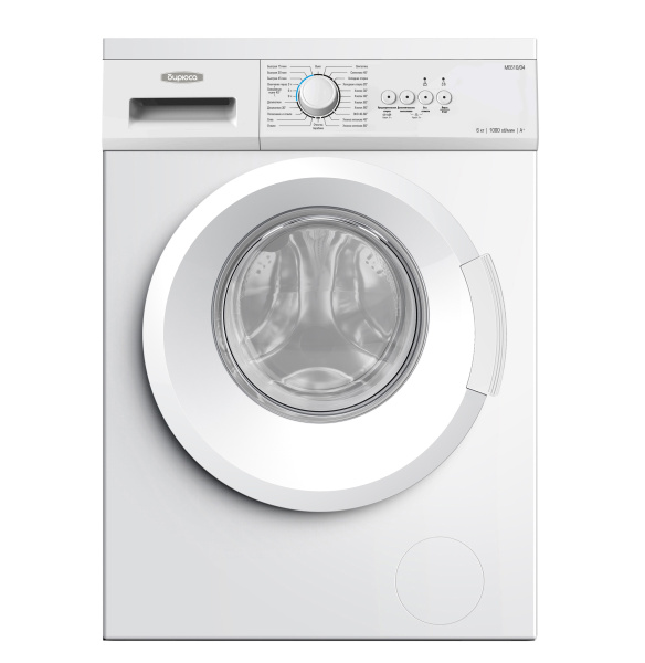 Стиральная машина Бирюса WM-ME610/04 White 6кг, фронт. загр-ка, отжим 1000об/мин, 23 прог.,85x59.5x4