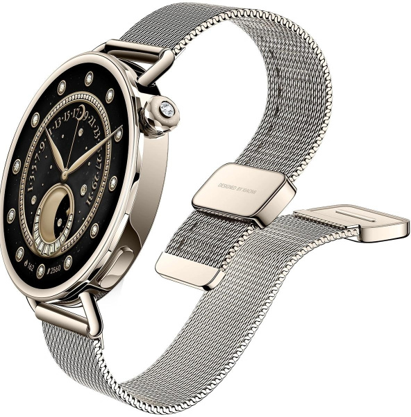 Смарт-часы Xiaomi Watch S4 41мм 1.32" AMOLED корп.золотистый рем.золотистый разм.брасл.:120-190 мм (BHR07VWGL)