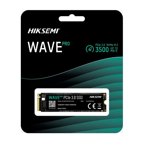 SSD-накопитель M.2 1Тб HIKSEMI (HIKVISION) Wave Pro(P) [HS-SSD-WAVE Pro(P) 1024G](3D NAND,NVMe,3520/2900 Мб/с)