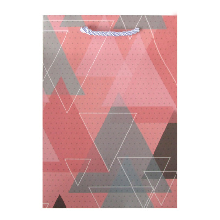 Пакет подарочный "Треугольники", 17*24*8 (191377)