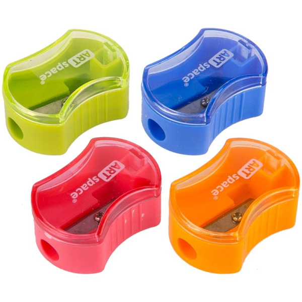 Точилка ArtSpace 1 отверстие, пластиковая, контейнер (SH_6009)