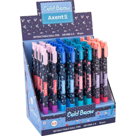 Ручка шариковая AXENT "Cold Braw" 0,5мм, синяя (AB1088-2-02-A)