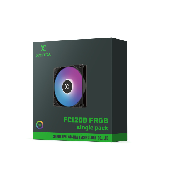 Кулер в корпус 120х120х25 XASTRA FC120B FRGB Black (1200prm/FRGB/Molex+3pin) bulk [FC120-1BF-SBP-GL]